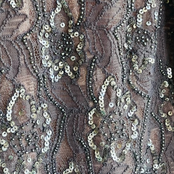 Aidan Mattox Long-Sleeve Sequin Cocktail Dress 6 - Picture 11 of 12